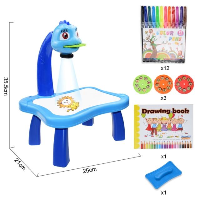 Children Drawing Projector-Baby & Toddler-Davmart-Blue-Davmart SKU25A0S6Q9A376X06