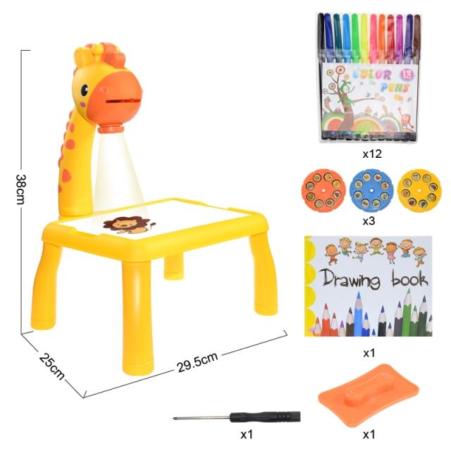 Children Drawing Projector-Baby & Toddler-Davmart-Yellow-Davmart SKU564AA47K64T3TW7